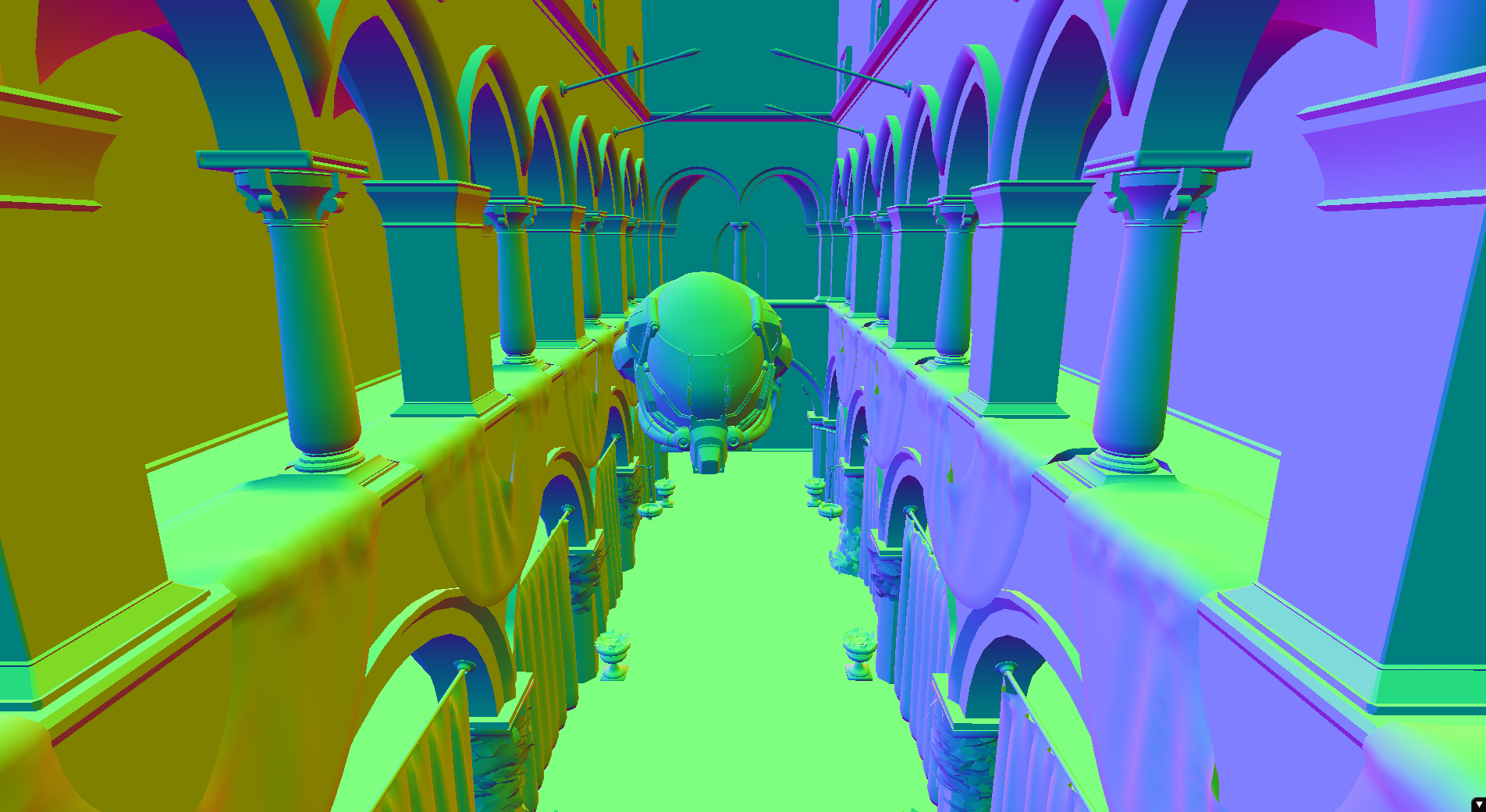 Without normal map visualization